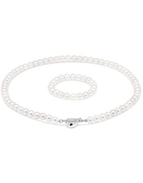 Dopsmycke halsband med pärlor KH-1valk/32+10cm