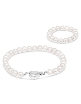 Dopsmycke armband med pärlor  KH-1valk/15+8cm