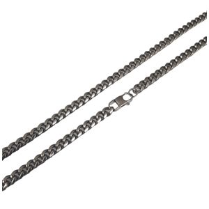 Bosie grått satinborstat pansarhalsband 6mm SBN-6S-SAT-H main product photo