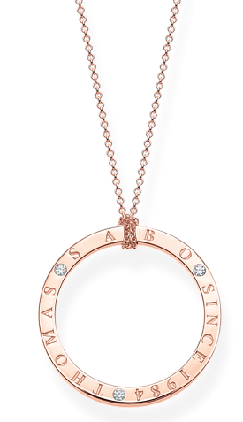 Thomas Sabo Sparkling circles rose halsband KE1877-416-14-L90