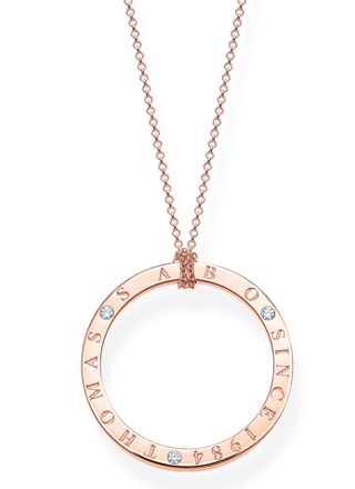 Thomas Sabo Sparkling circles rose halsband KE1877-416-14-L90