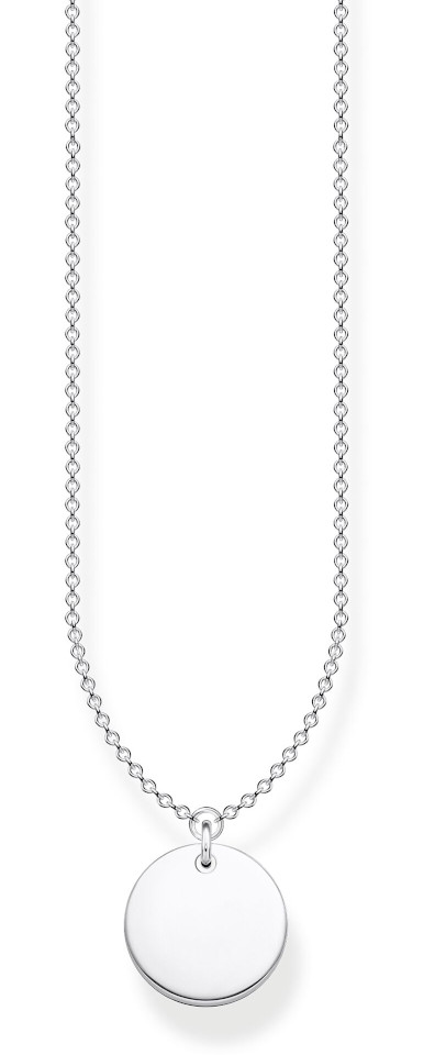 Thomas Sabo wih disc silver halsband KE1958-001-21-L45V
