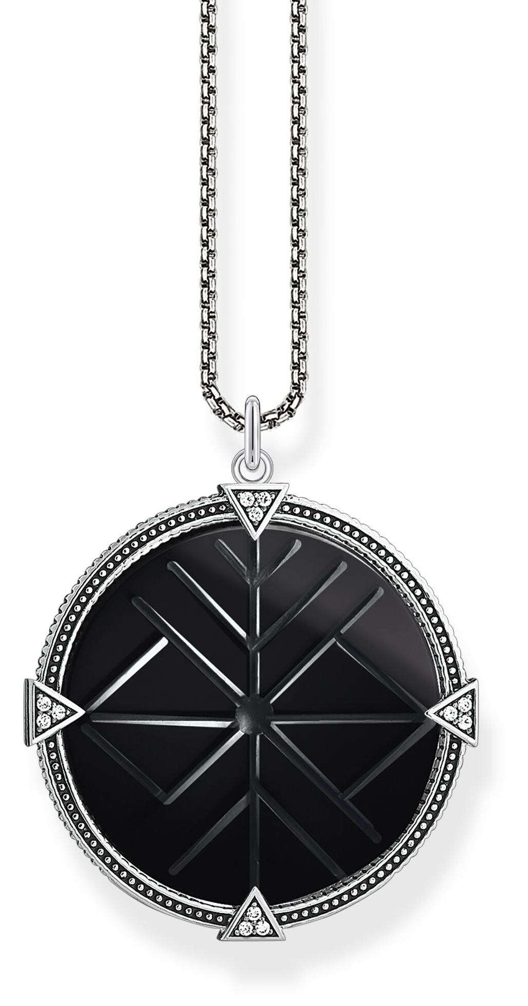 Thomas Sabo halsband vintage coin black KE1998-508-11-L50V