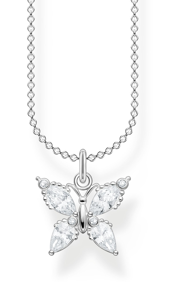 Thomas Sabo halsband butterfly white stones KE2101-051-14-L45V