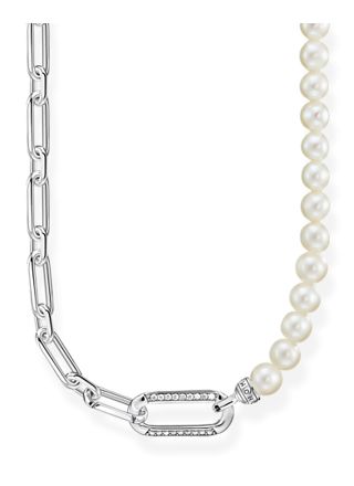 Thomas Sabo halsband links and pearls silver KE2109-167-14-L45V