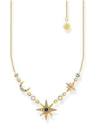 Thomas Sabo halsband Royalty star & Moon gold KE2119-959-7-L45V