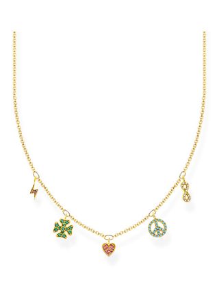 Thomas Sabo Charming Symbols gold halsband KE2123-488-7-L42V