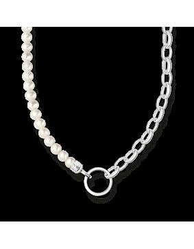 Thomas Sabo Charm Club Charm carrier pärlhalsband KE2188-082-14-L45v