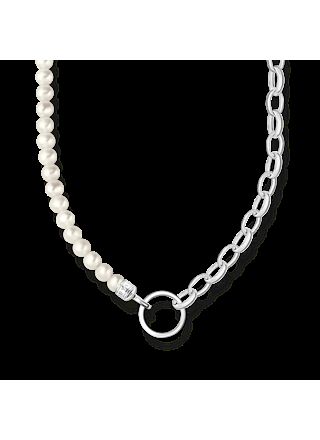 Thomas Sabo Charm Club Charm carrier pärlhalsband KE2188-082-14-L45v