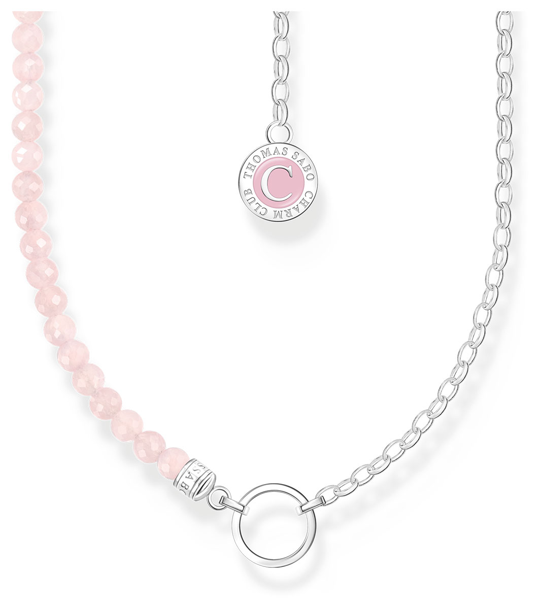 Thomas Sabo Donna Charm Charm in argento, Macaron al lampone rosa Argento Sterling 925, Smalto A Freddo 2080-007-9, Taglia unica
