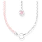 Thomas Sabo Charm Club Charmista rose quartz silver halsband KE2190-067-9-L45v