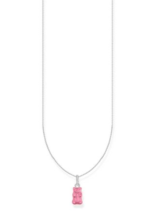 Thomas Sabo Haribo silver necklace with pink goldbears and zirconia halsband KE2209-052-9-L45V