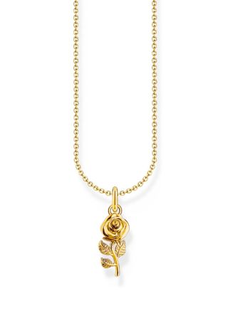 Thomas Sabo True Romance gold-plated halsband med ros KE2269-413-39-L45V