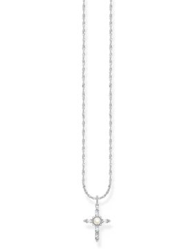 Thomas Sabo True Romance silver white cross Romance korshalsband KE2296-167-14-L45V