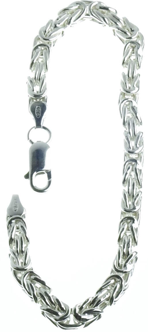 Armband kungslänk 925 Sterling Silver 4mm R168/19