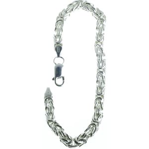 Armband kungslänk 925 Sterling Silver 4mm R168/19 main product photo