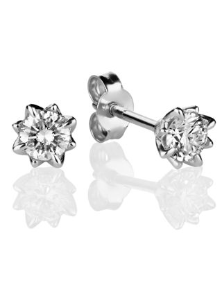 Kohinoor Rosa vitguld diamantörhängen 143-260V-40