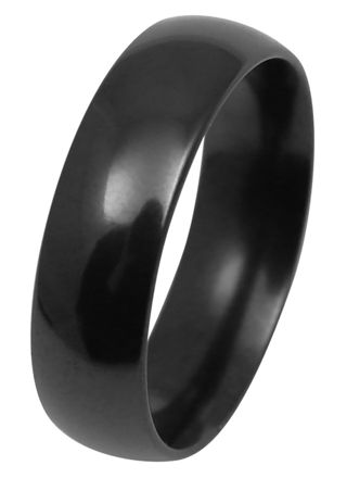 Kohinoor Duetto Black Edition svart förlovningsring blank 006-090