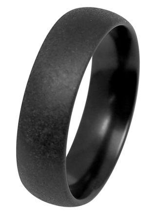 Kohinoor Duetto Black Edition svart förlovningsring matt 006-091