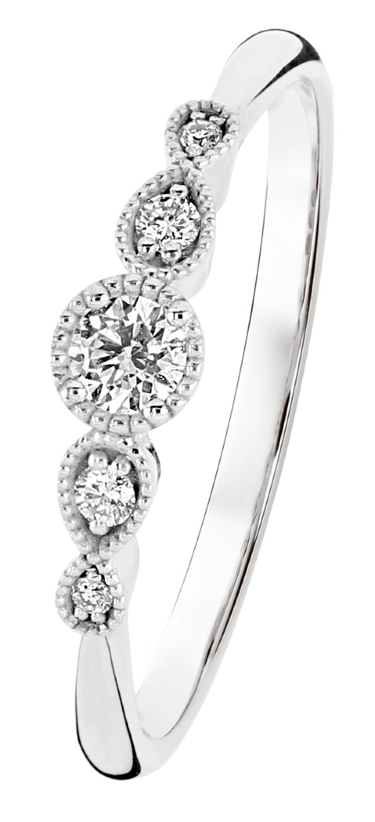 Kohinoor Clara diamantring i vitguld 033-269V-13