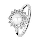 Kohinoor Swan vitguldring med pärla och diamanter 033-434V-08-155