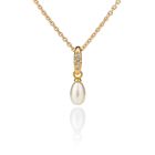 Kohinoor Elina guldhänge med pärla och diamant 123-267-04