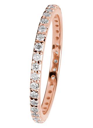Kohinoor Rosa alliansring i rosèguld med diamanter 933-260P-37B4