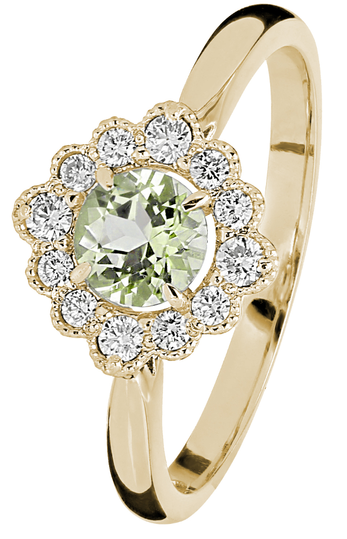 Kohinoor diamant-beryllring Bellis 033-616KB-16