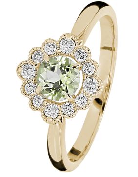 Kohinoor diamant-beryllring Bellis 033-616KB-16