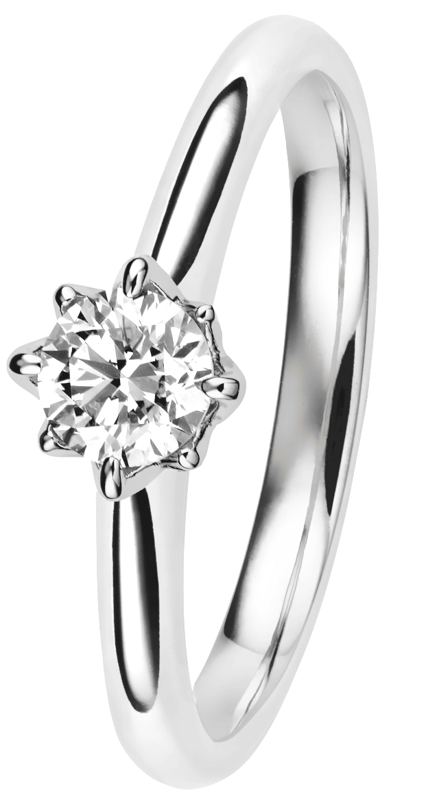 Kohinoor Rosa diamantring vitguld 933-260V-30