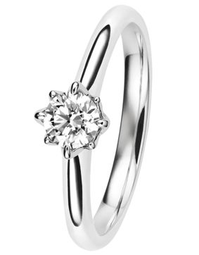 Kohinoor Rosa diamantring vitguld 933-260V-30