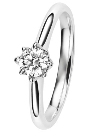 Kohinoor Rosa diamantring vitguld 933-260V-30