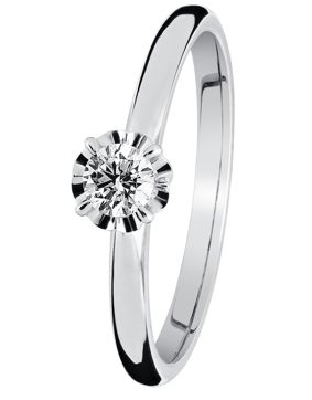 Kohinoor diamantring Vega vitguld 033-445V-18