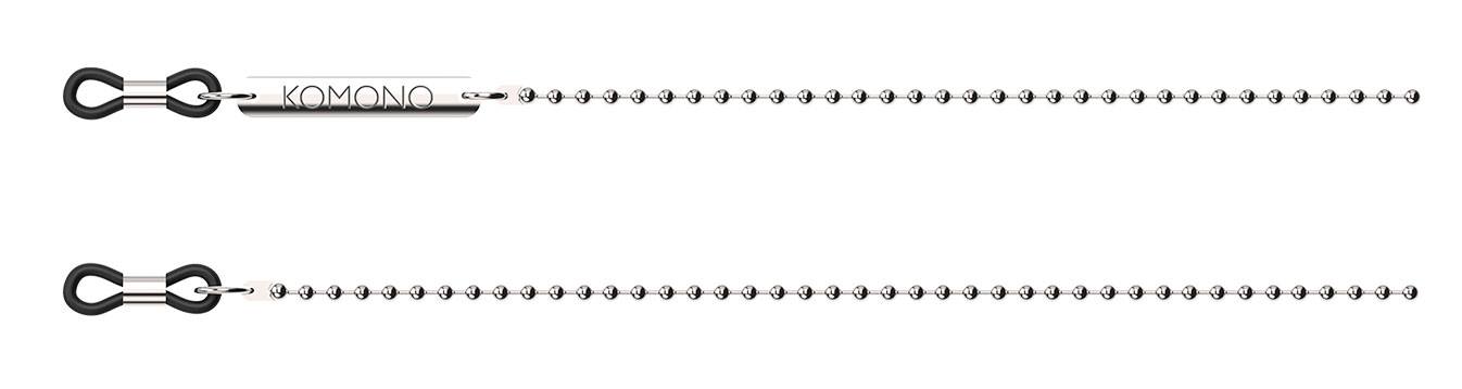 KOMONO Bubble Silver kedja för solglasögon