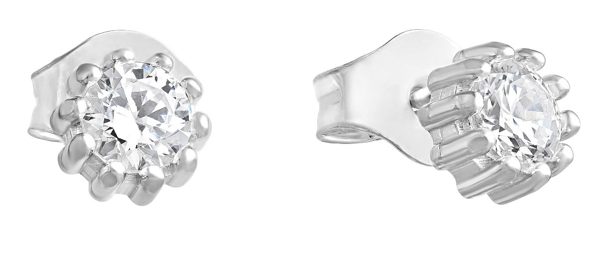 Lempikoru Bud solitär stiftorhangen 4 mm silver platinerat 33 079 01 000