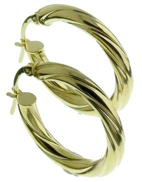 Örhänge i 14k guld 20mm KR1-35