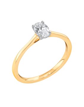 Midem Copenhagen enstens diamantring 0,50ct gulguld