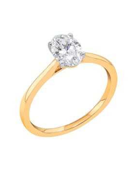 Midem Copenhagen enstens diamantring 1,00ct gulguld
