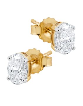 Midem Copenhagen diamantörhängen 0,75ct gulguld