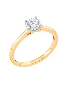 Midem Helsinki enstens diamantring 0,75ct gulguld