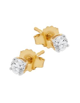 Midem Helsinki diamantörhängen 0,25ct gulguld