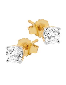 Midem Helsinki diamantörhängen 0,75ct gulguld