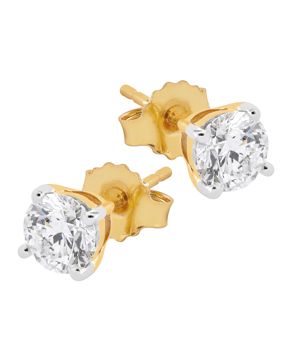 Midem Helsinki diamantörhängen 1,00ct gulguld