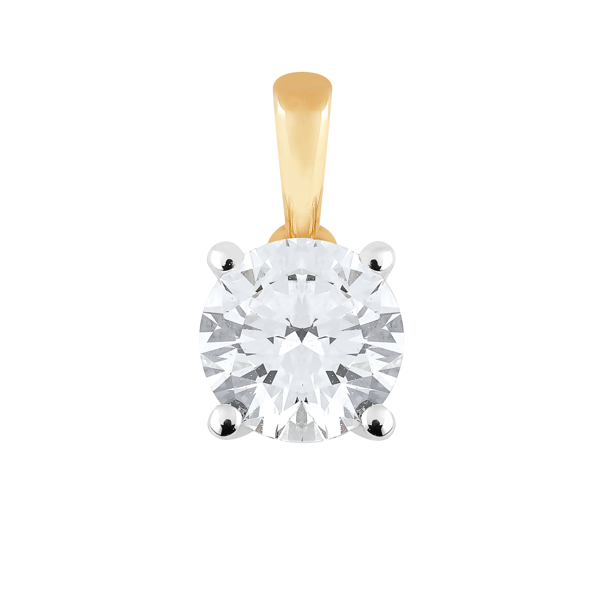 Midem Helsinki diamanthänge 0,75ct gulguld