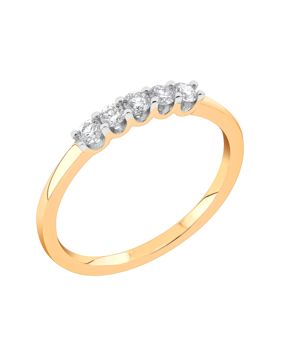 Midem London diamantring 0,25ct gulguld