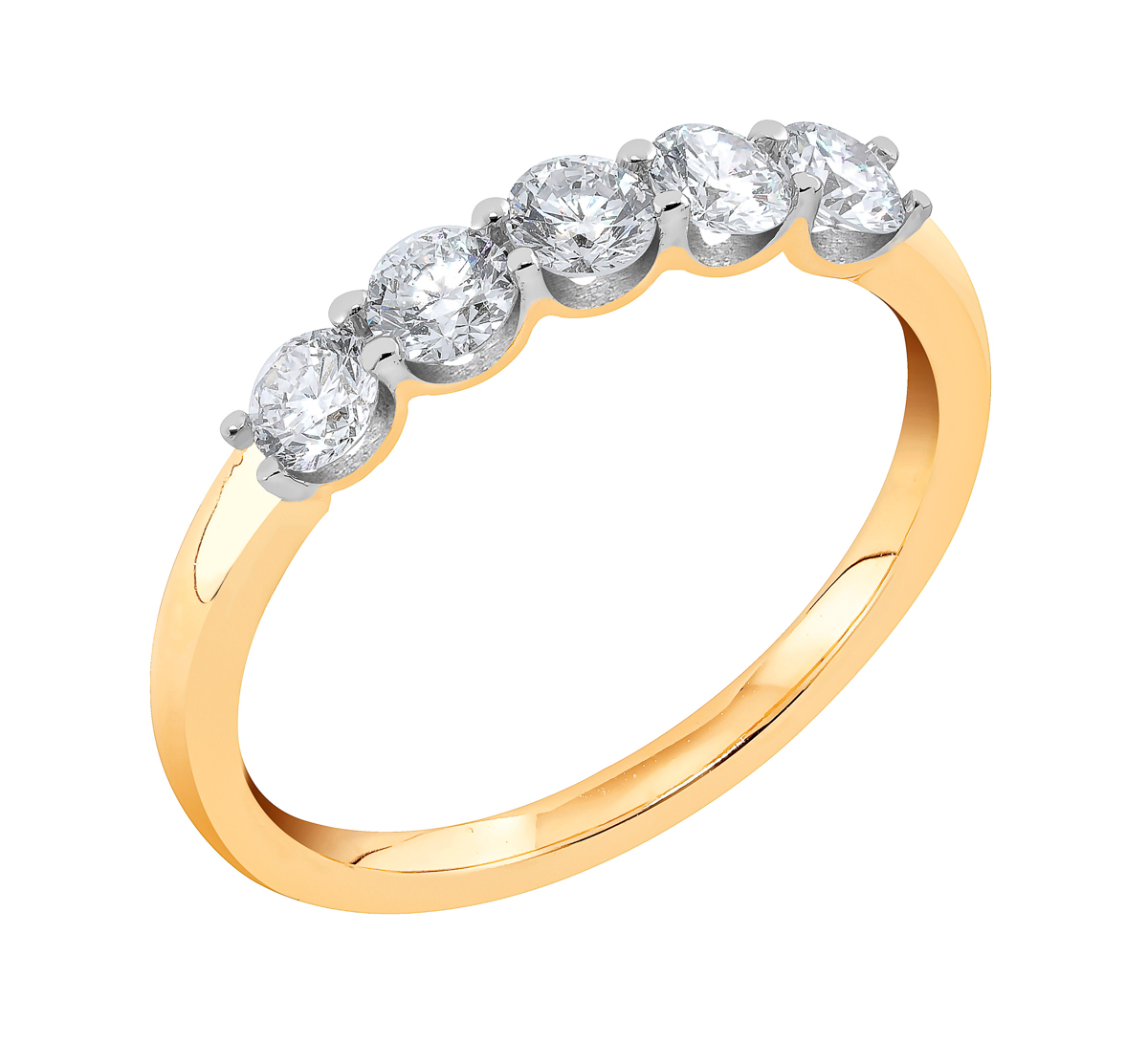 Midem London diamantring 0,75ct gulguld