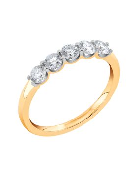 Midem London diamantring 0,75ct gulguld