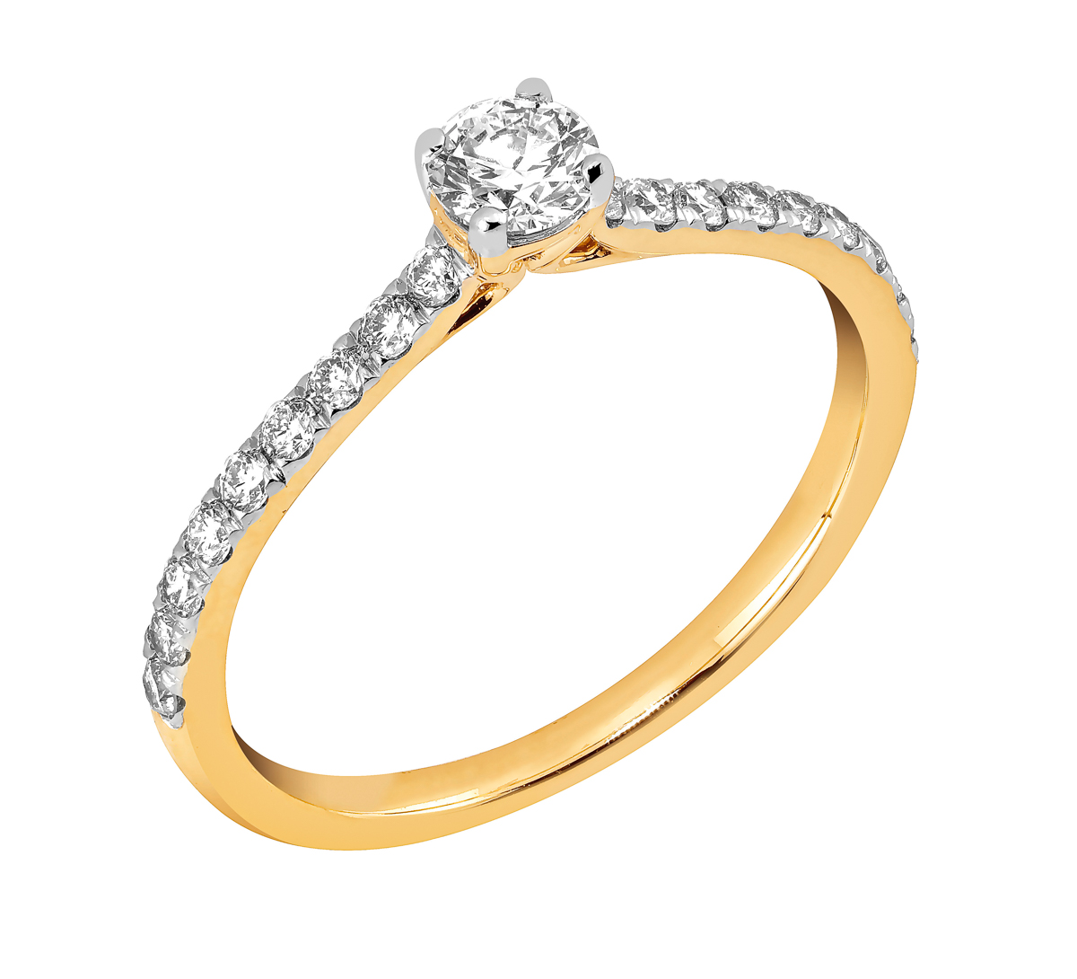 Midem Milan diamantring 0,50ct gulguld