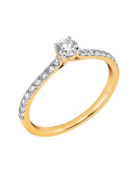 Midem Milan diamantring 0,50ct gulguld