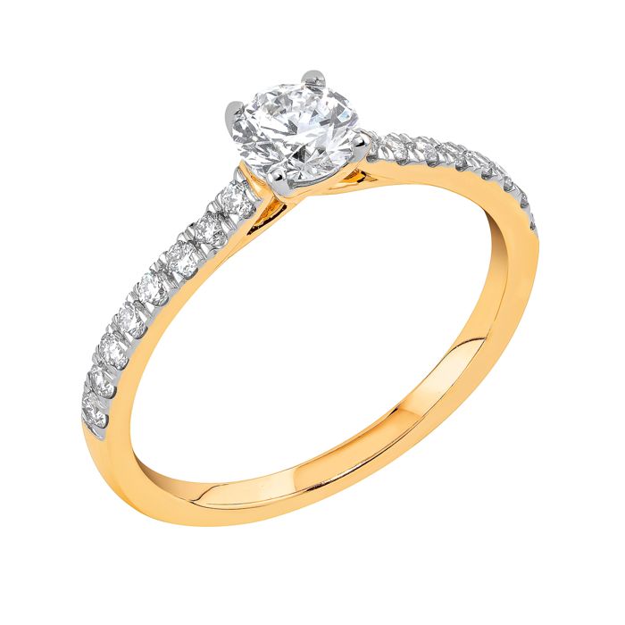 Midem Milan diamantring 0,75ct gulguld main product photo